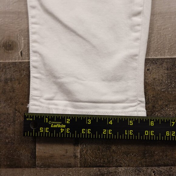 Democracy “Ab”solution White Ankle Jeans Women’s Size 10 - Picture 8 of 11